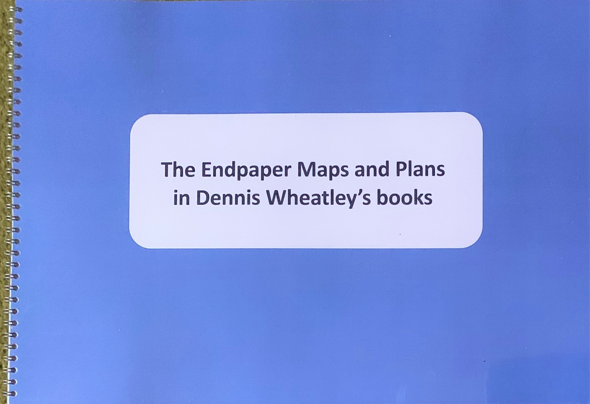 The endpapers, maps and plans in DW’s books